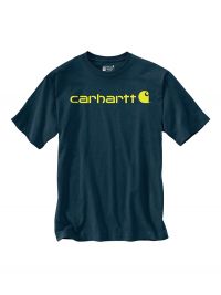 Carhartt Herren Logo Shirt Blau